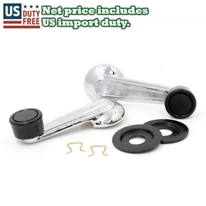 Crank Door Handles Pair Fit 80-89 Nissan Datsun 720 UTE Pickup Truck Utility New - Picture 1 of 6