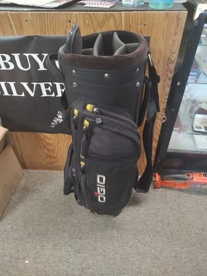 Carro de golf Ogio MLC negro de 6 vías bolsa correa para el hombro con cubierta Foto 1 de 4