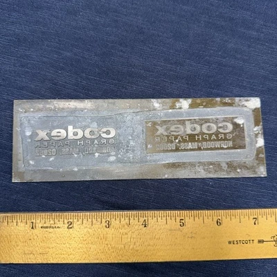 Printing Plate ( Codex Graph Paper Norwood Mass.) - Image 1 of 4