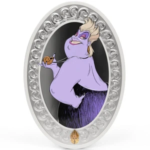 1 oz Silver Coin 2025 Niue Disney Villains Ursula Little Mermaid Colorized Proof - Picture 1 of 6