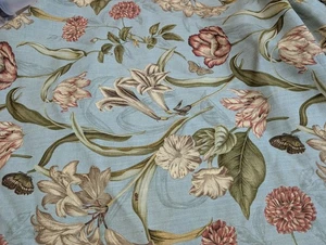 Williamsburg Somerset Botanical Fabric Textil 2 Reststücke EUC - Bild 1 von 9
