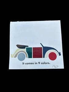 1966 Volkswagen VW Convertible Dealer Sales Paint and Upholstery Brochure - Picture 1 of 3