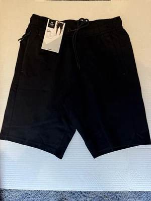 Members Mark Luxe Shorts Mens Small Black Stretch Drawstring Athletic Casual - Image 1 of 4