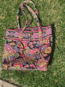 Bolso de Mano VERA BRADLEY XL Sinfonía en Tono XL 11024-033 ¡Bonito! Bolso Monedero Llevado - Imagen 1 de 13