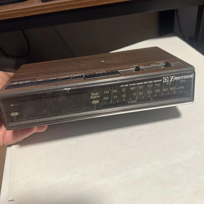 Reloj despertador tipo madera emerson 272b LEER rojo5675 Foto 1 de 4