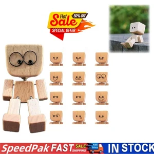 Shaking Wooden Man Figure Decoration Desktop & Car  - Bild 1 von 15