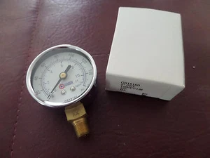 Coilhose, GB18160, Dial Gauge, 2" Chrome Case, 0-160 PSI, 1/8" NPT - Picture 1 of 3