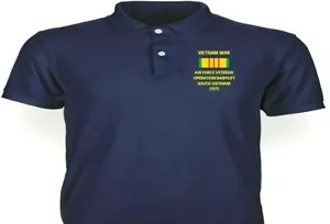 VIETNAM OPERATION BABYLIFT 1975 *CAMISA POLO BORDADA/SUDOR/CHAQUETA. - Imagen 1 de 4