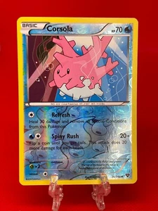 Juego de cartas coleccionables Pokémon Corsola 36/146 holograma inverso X&Y conjunto base XY inglés 2014 casi nuevo - Imagen 1 de 2