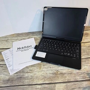 NIOB NokBabo F180 F360 schwarze Tastaturhülle für iPad 9,7" / 10,2" / 10,5" Bluetoo - Bild 1 von 15