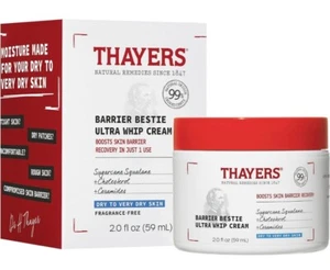 THAYERS Barrier Bestie Ultra Whip Face Cream Moisturizer Dry Skin 2Oz Ceramides - Picture 1 of 7