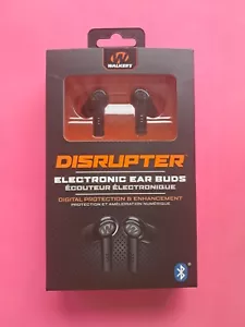NEW - Walker's Disrupter Earbuds Black GWP-DSRPT - Free ShipN! Bluetooth - Picture 1 of 1