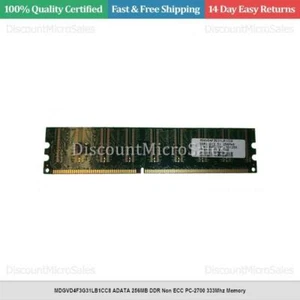 MDGVD4F3G31LB1CC8 ADATA 256MB DDR Non ECC PC-2700 333Mhz Memory - Picture 1 of 1