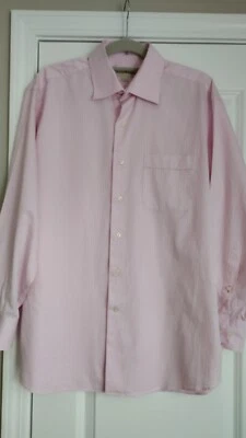 Tommy Bahama Men's Long Sleeve Button Down Dress Shirt Sz 16 32/33 Pink Stripe  - Image 1 of 4