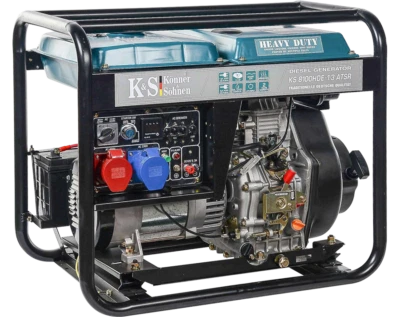 K&S Notstromaggregat 230V 400V Diesel Stromgenerator Notstromerzeuger 6.5kW ATS - Bild 1 von 4