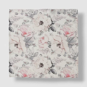 Ox & Bull Trading Co. Men's Ivory Painted Floral Pocket Square - Picture 1 of 1