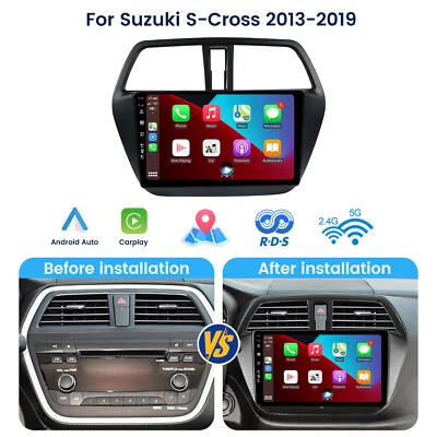 2 DIN 9" CarPlay 6G+128G Android 14 Autoradio GPS Per Suzuki S-Cross 2013-2019 - Immagine 1 di 4