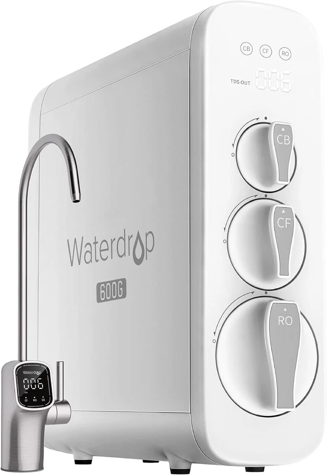 Sistema de ósmosis inversa Waterdrop G3P600 filtración de 8 etapas - certificado restaurado Foto 1 de 4