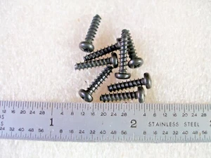 #4-24 x 1/2" SCHRAUBE BLECH PAN HEAD KREUZSCHLITZ SCHWARZ OXID STAHL - 100 STCK. - Bild 1 von 1