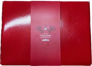 Lavazza Calender 2011 Espresso & Cappuccino Cup/Saucers & Stirrer Set - Picture 1 of 8