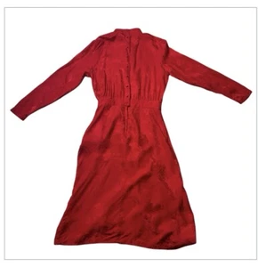 Vestido Vintage Silk Studio Rojo Talla 12 - Imagen 1 de 9