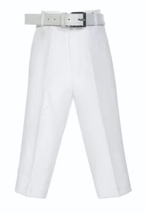 KIDS BOYS FORMAL DRESS PANT WITH BELT 1 PLEATED SIZE 2-20 NAVY BLACK KHAKI WHITE - Picture 1 of 8