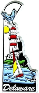 Imán de nevera de 6 colores de Delaware - Imagen 1 de 1