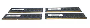 Lot of 4 NANYA NT2GC64B8HCONF-CG 2GB SDRAM DDR3 1333MHz 8gb Kit (4x2GB) Memory - Picture 1 of 3