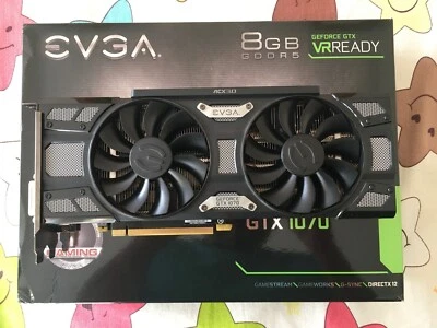 EVGA Nvidia Geforce GTX 1070 Superclocked 8GB GDDR5 Graphics Card - Image 1 of 4