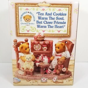 Cherished Teddies STEPHANIE & MELANIE Tea Cookies Close Friends 482544 Enesco - Picture 1 of 11