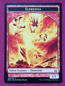 Magic The Gathering DUEL DECKS MIND VS MIGHT ELEMENTAL TOKEN card MTG - Picture 1 of 2