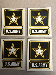 Lot Of 4 United States Army US Seal American Logo Sticker Bumper Decal 4x5 - Picture 1 of 3
