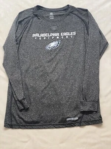 Philadelphia Eagles Shirt Boys XL 18-20 Gray Long Sleeve NFL Pullover - Picture 1 of 8