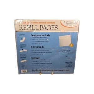 NIP Top Loading Universal Refill Pages Tapestry CR Gibson 12"X12" 10Ct. Set Of 2 - Picture 1 of 6
