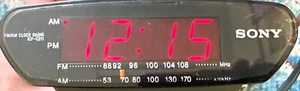 Sony Dream Machine Alarm Clock Radio AM FM Large Red LED Display Model #ICF-C211 - Picture 1 of 6