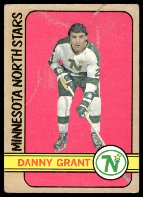 1972-73 Topps Hockey Card Danny Grant Minnesota North Stars #39 G-VG - Image 1 of 2