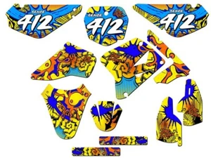 2005-2023 RM 85 ZANY Yellow Senge Graphics Kit Compatible with Suzuki - Picture 1 of 10