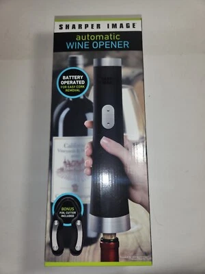 Nuevo -Abridor de vino automático Sharper Image funciona con pilas Foto 1 de 4
