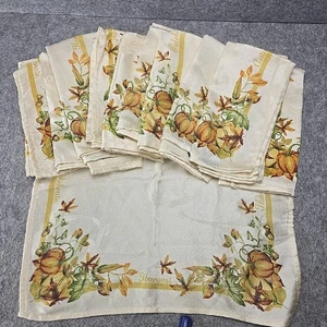10 Croft & Barrow Cloth Thanksgiving Napkin, Harvest Celebrate Autumn Pumpkin - Picture 1 of 7