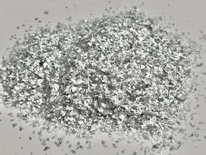 Luxury Silver Ultra Fine Metallic Glitter Flakes 1.1 Oz - Picture 1 of 1