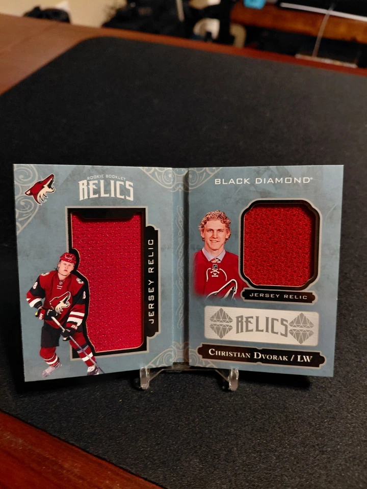 Christian Dvorak Black Diamond Rookie Booklet Relics 109/299 - Image 1 of 3