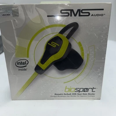 Auriculares biométricos SMS Audio biosport con monitor de ritmo cardíaco color amarillo (nuevos) Foto 1 de 4