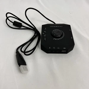PHOINIKAS USB External Sound Card HUB T-10, Black Audio Adapterwith Six Ports - Picture 1 of 4