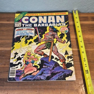 CONAN EL BÁRBARO #23 1979 Marvel Treasury Edición Especial Primera Vez en Color Foto 1 de 4