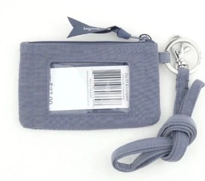 Vera Bradley углерода серый микрофибры молнии ID и ремень комплект новый с Ярлыками унисекс - Изображение 1 из 2