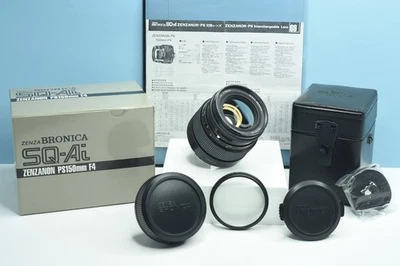 Lente Zenza Bronica Zenzanon PS 150 mm f/4 para SQ A Ai Am con estuche, tapas y filtro SF Foto 1 de 4