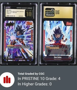 DBZ Fusion World Ultra Limit Leader JPN FB04-001 Son Goku CGC PRISTINE 10 WOW!!! - Picture 1 of 1