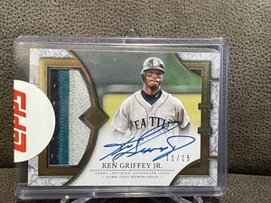 🔥Ken Griffey Jr 2024 Topps Transcendent 3 colori patch su carta auto /15 marinai - Foto 1 di 6