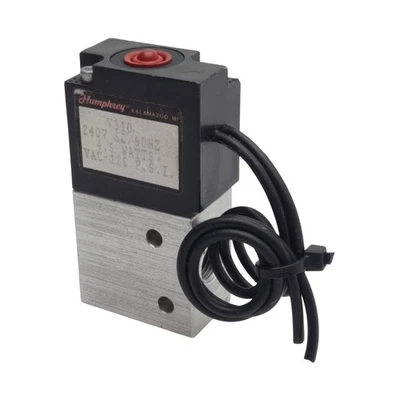 Humphrey V130-240V Solenoid Valve, 3/2-Way, 1/8in NPT, 125psi, 4.5W, 240VAC Coil - Image 1 of 4