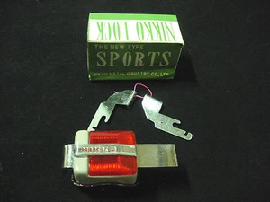 VINTAGE NIKKO BICYCLE CYCLE LOCK JAPAN NEVER USED NOS - Imagen 1 de 5